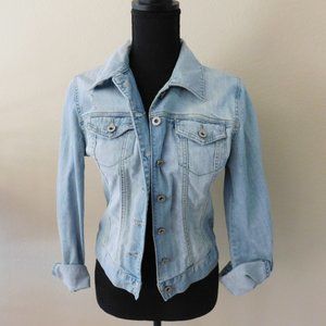WOMENS GUESS STONEWASH JEAN JACKET-SIZE S